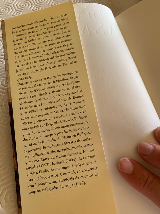 El diario de Jasmina/ Jasmina Tesanovic