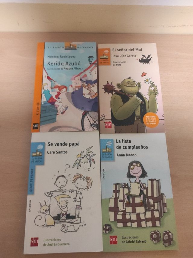 Lote de libros del Barco de Vapor para 7 y 8 años.