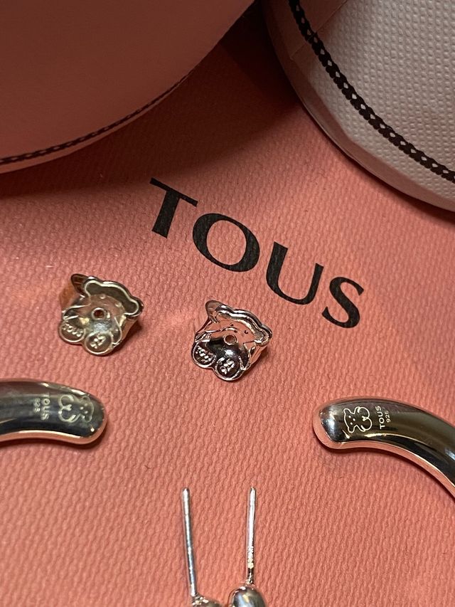 PENDIENTES ARO  WARM TOUS PLATA 925