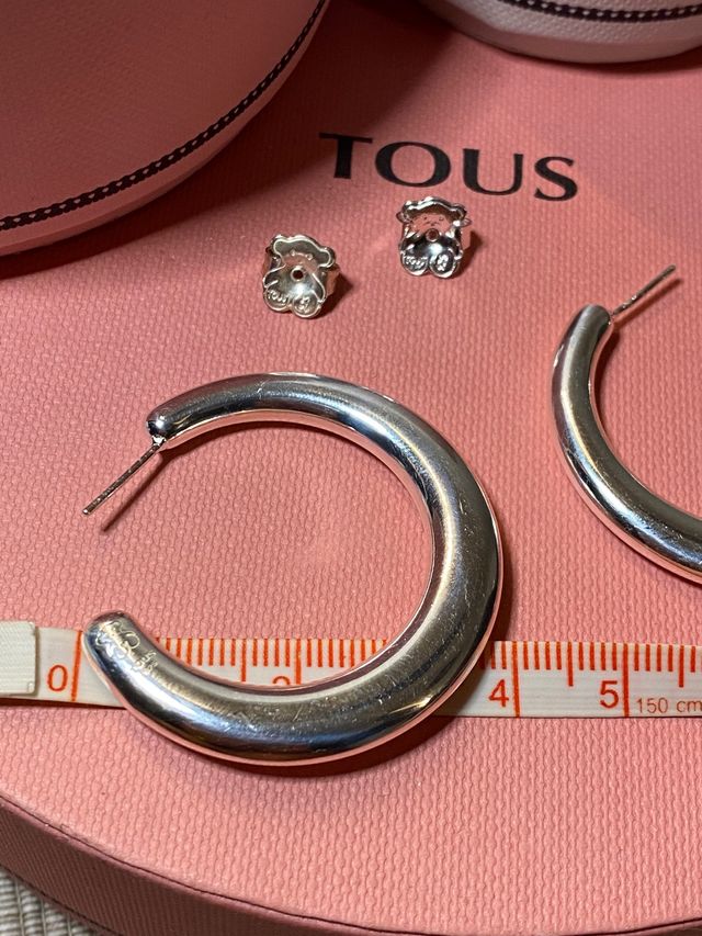 PENDIENTES ARO  WARM TOUS PLATA 925