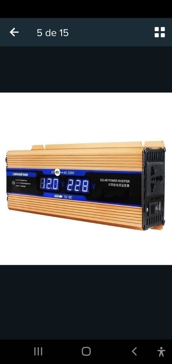 conbertidor luz solar 220000  w