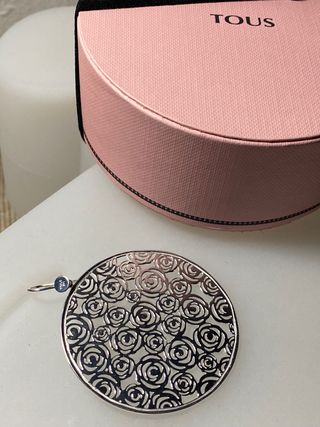 PENDIENTES TOUS ROSA DE ABRIL PLATA