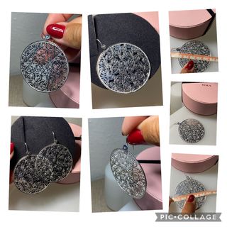 PENDIENTES TOUS ROSA DE ABRIL PLATA