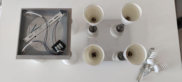 Lampara techo 4 focos