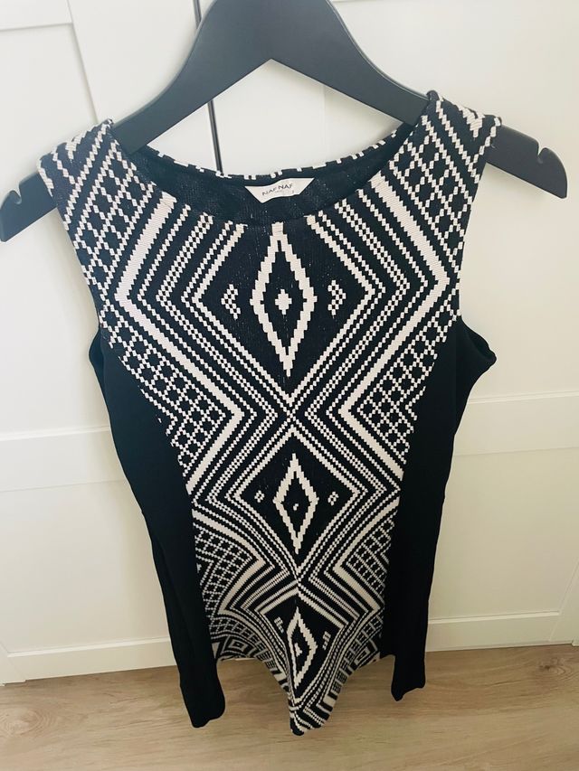 Vestido estampado punto