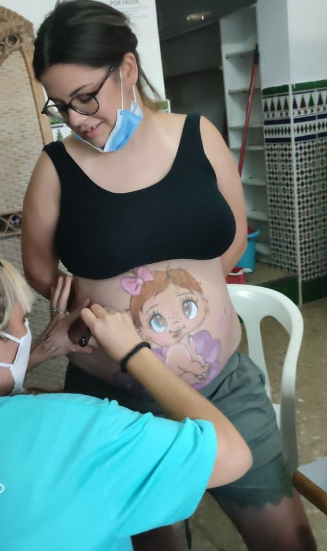 BODY PAINT  PARA BABYSHOWER 
