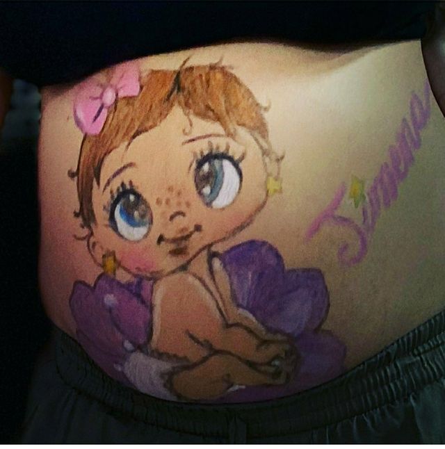 BODY PAINT  PARA BABYSHOWER 
