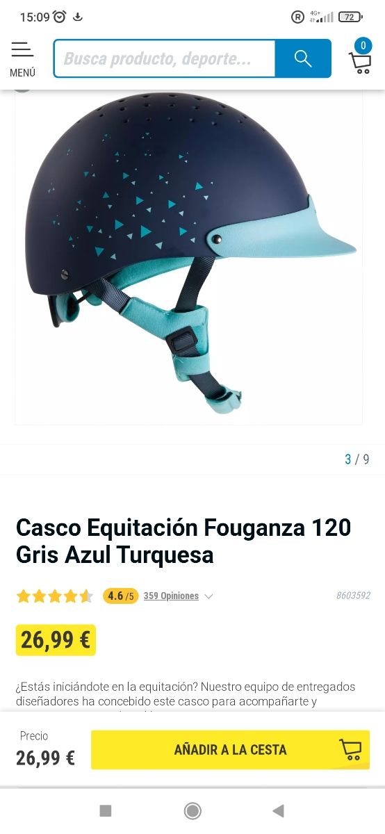 casco equitación para niños