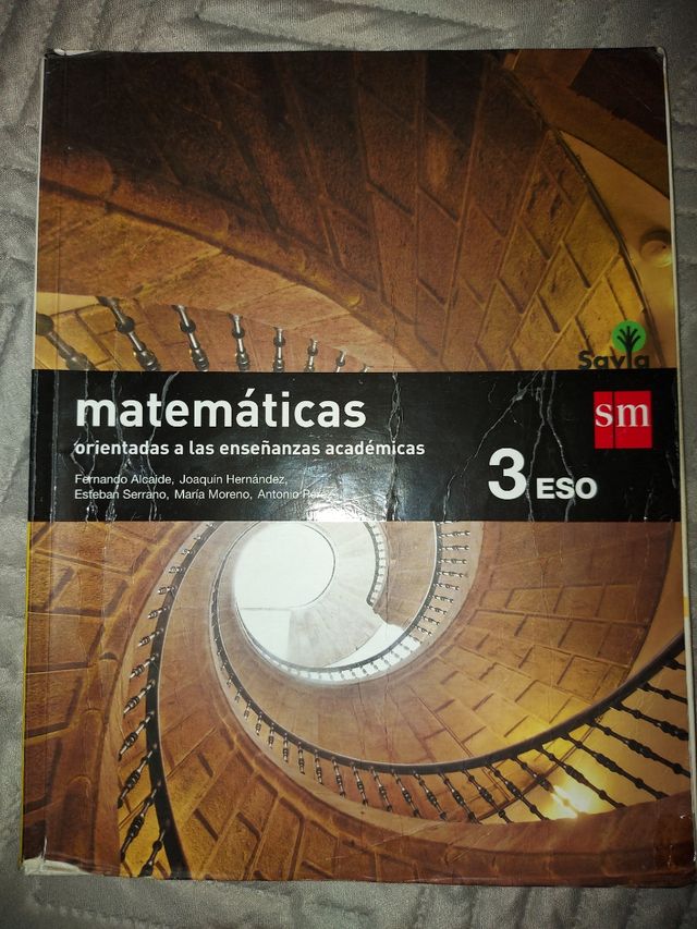 libro matemáticas 3° ESO.