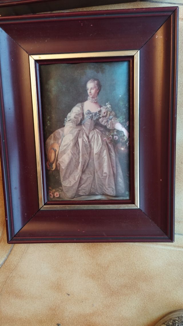 cuadros de seda y madera