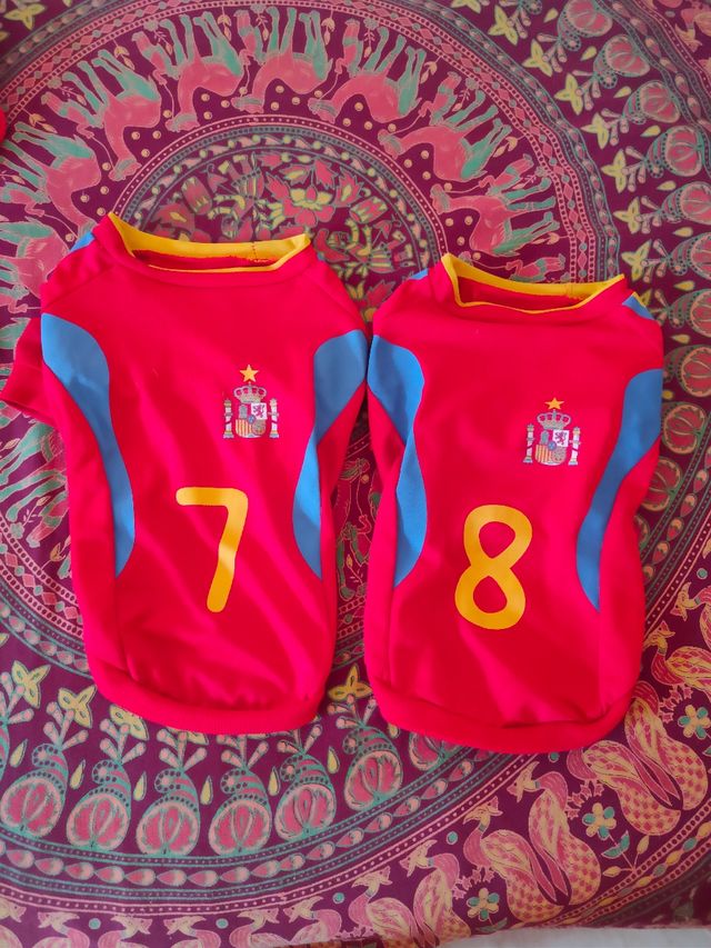 camisetas futbol españa para perros