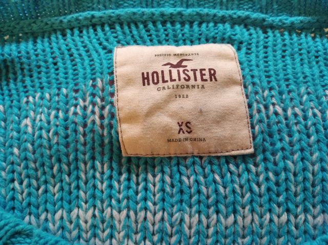 Jersey punto Hollister talla XS azul
