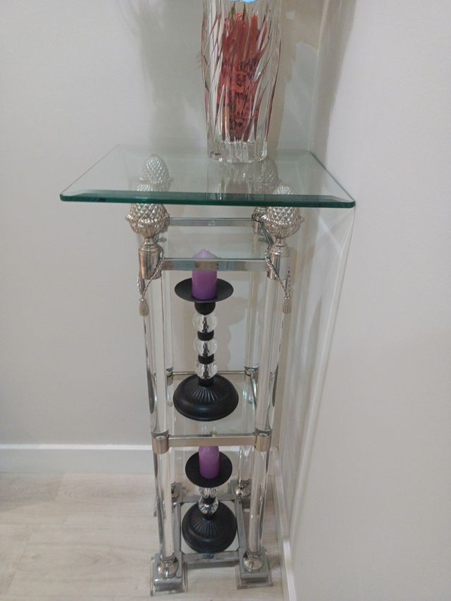 Libreria in vetro a 3 ripiani