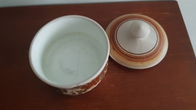 Tarro de cerámica esmaltado