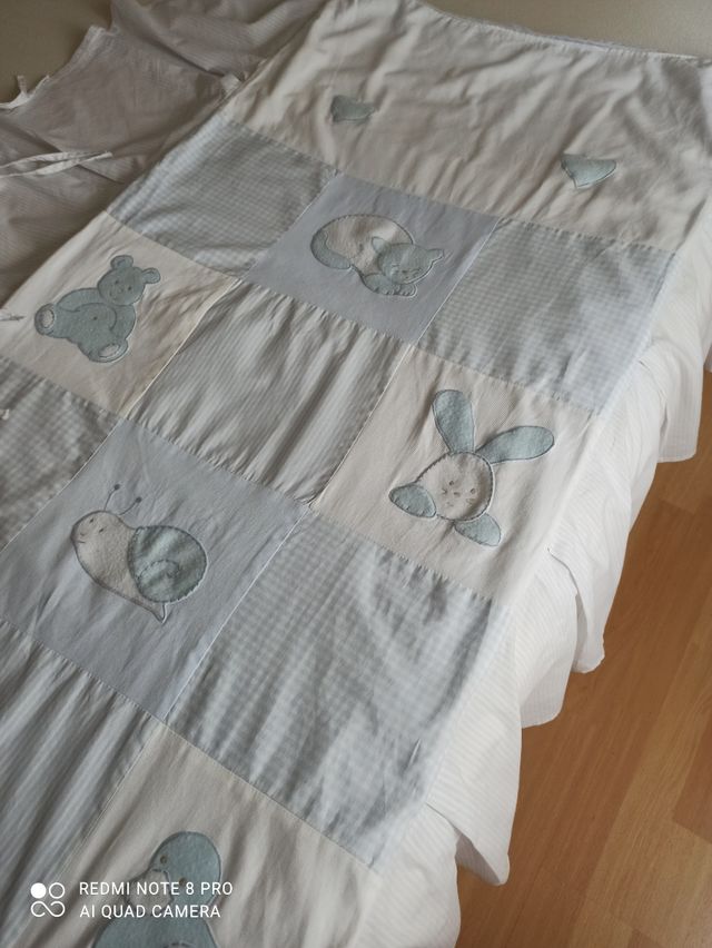 Protector y colcha/edredón + bolso de regalo