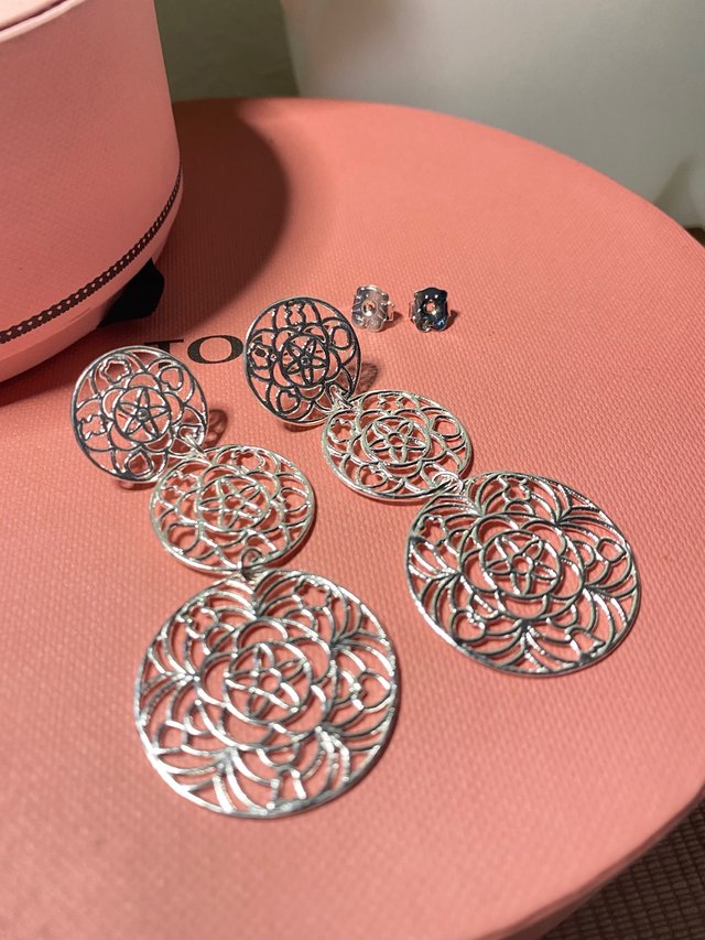 PENDIENTES TOUS DREAMS LARGOS PLATA