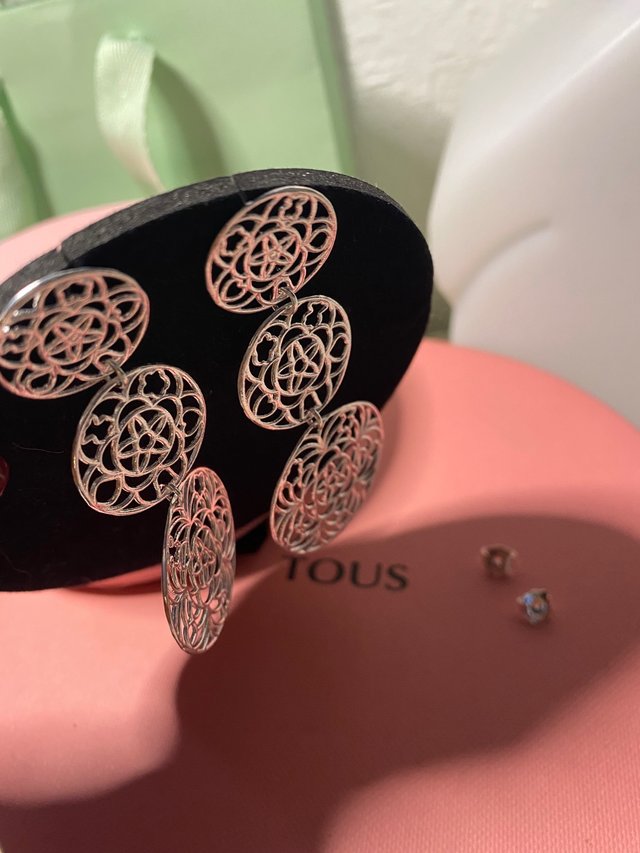 PENDIENTES TOUS DREAMS LARGOS PLATA