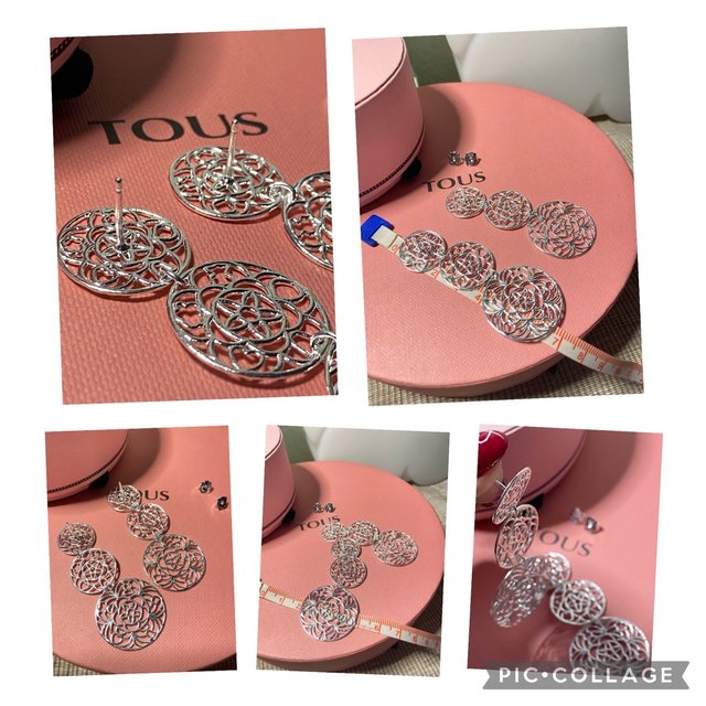 PENDIENTES TOUS DREAMS LARGOS PLATA