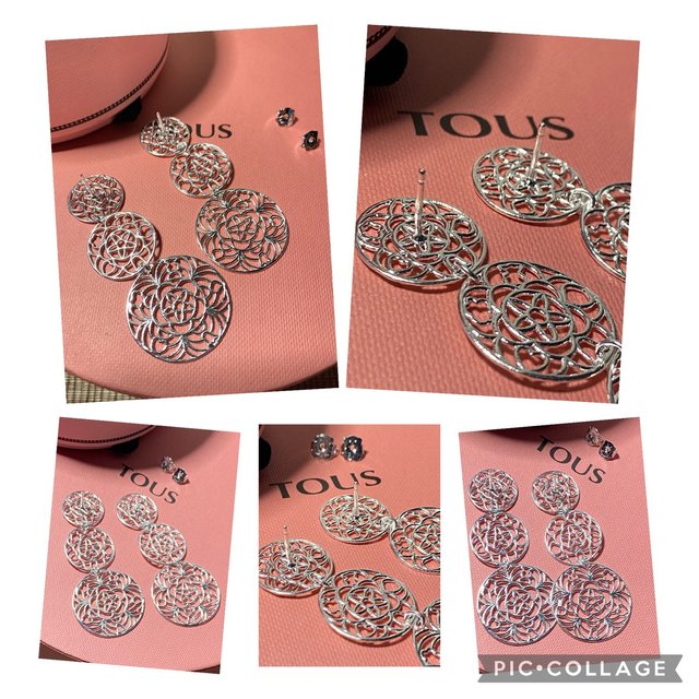 PENDIENTES TOUS DREAMS LARGOS PLATA