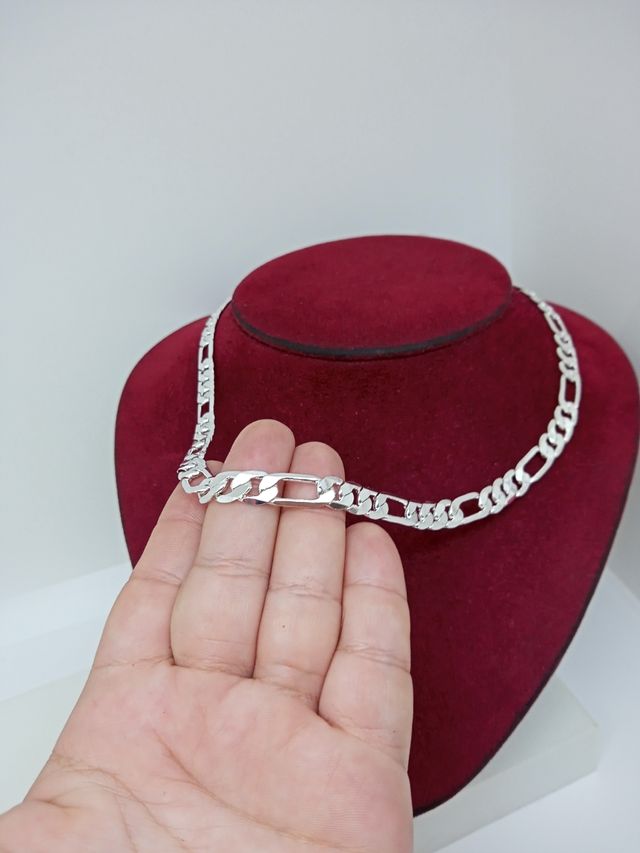 Cadena para hombre chapada en plata 925