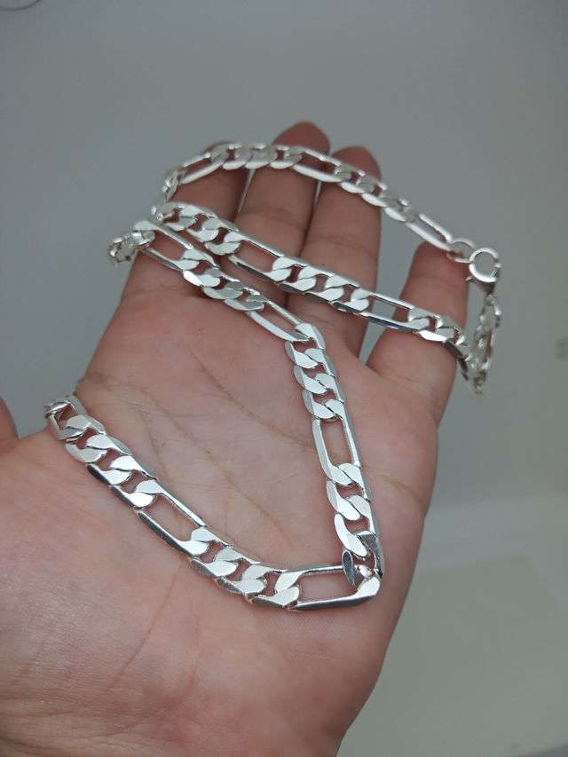 Cadena para hombre chapada en plata 925