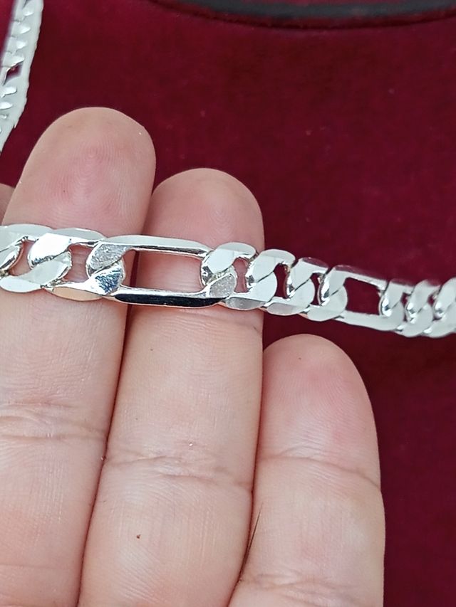 Cadena para hombre chapada en plata 925
