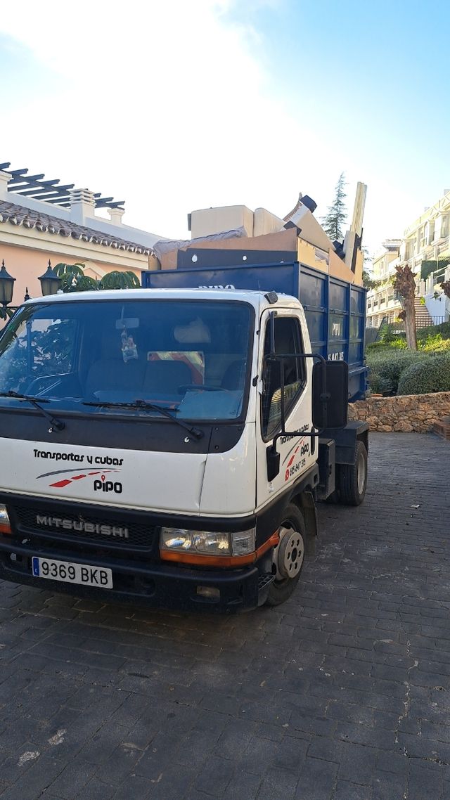 portes, cubas podas, cubas escombros ,cuba volumen