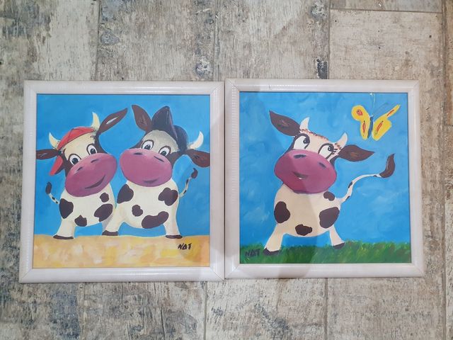 Coppia di quadri per bambini