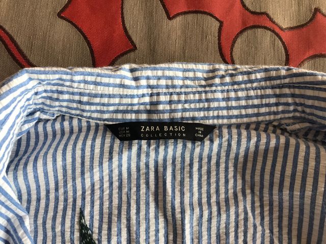 Mono corto de rayas de Zara