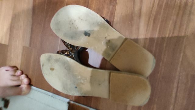 Sandalias de pedreria marrones 40-41