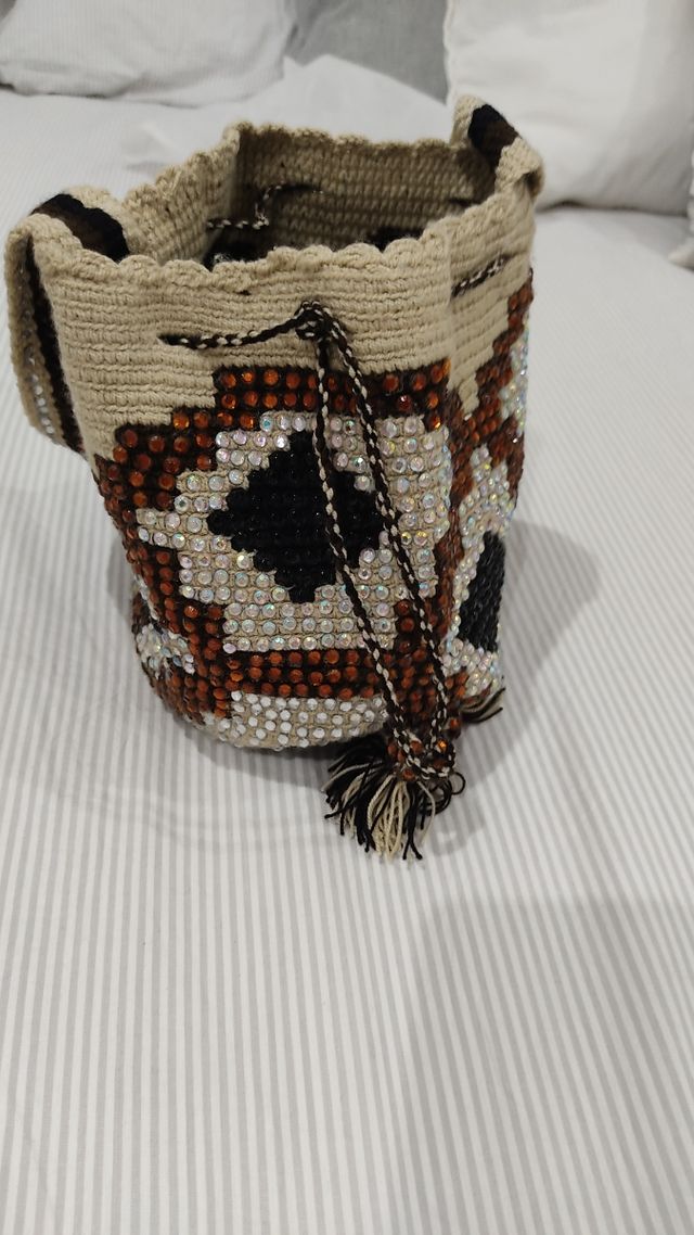 Bolso de mano abalorios