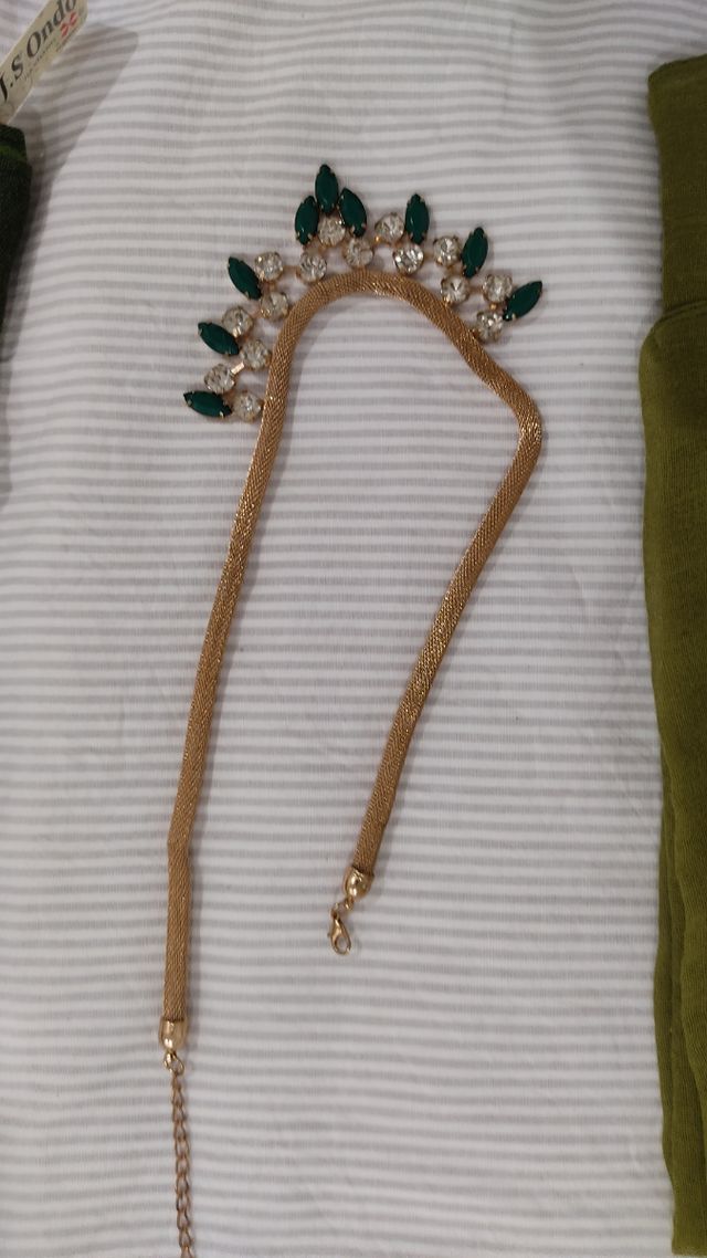 Conjunto de 2 pashminas nuevas y collar bisuteria