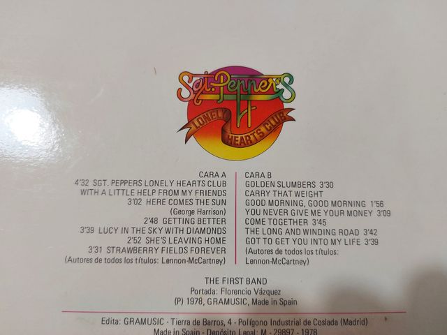 Vinilo The First Band - Sgt. Peppers Lonely Hearts