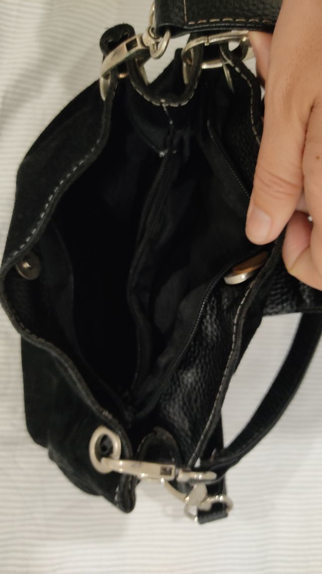 Bolso piel de serraje