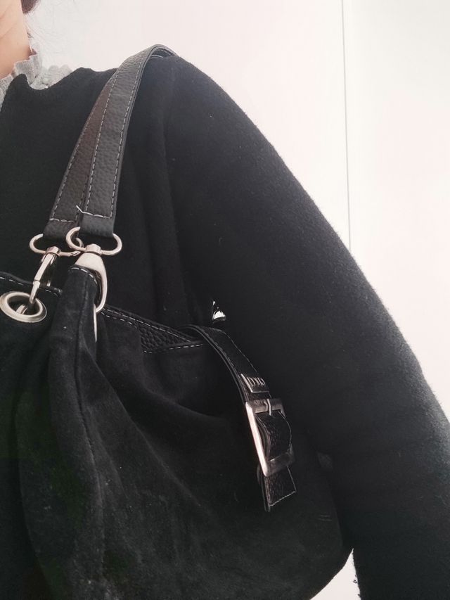 Bolso piel de serraje