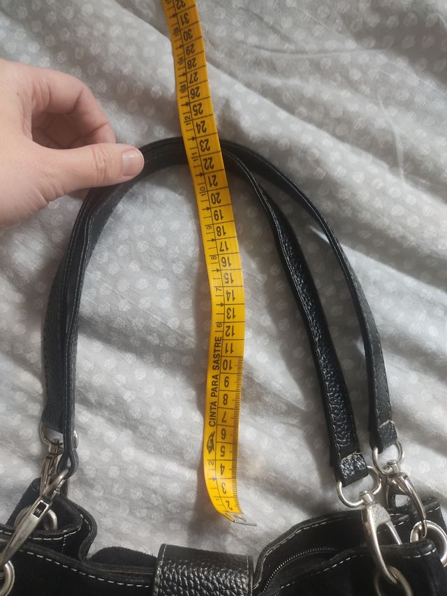 Bolso piel de serraje