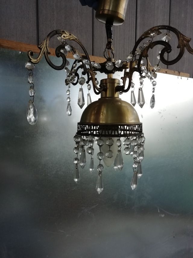 Lámpara Tulipa de auténticos Cristales