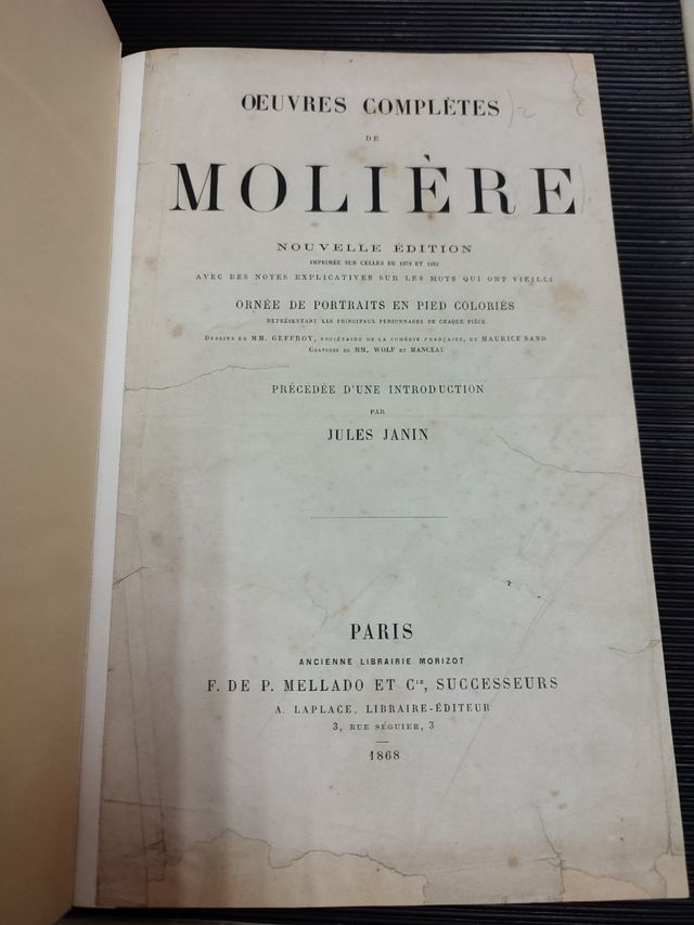 Molière. Oeuvres completes. 1868