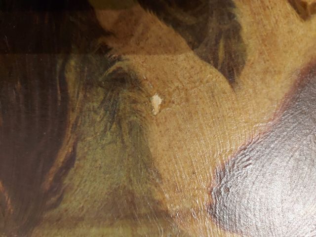 Cuadro con marco vintage los 70.