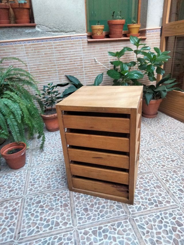 Cajonera pino macizo