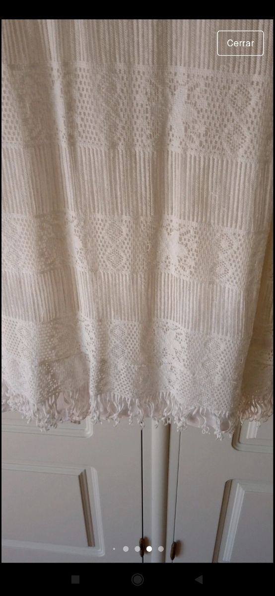 Vestido 💞 Blanco Guipur Talla 38/40 ZARA