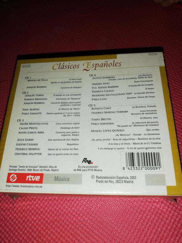 CDS 5 Clásicos Españoles sin abrir
