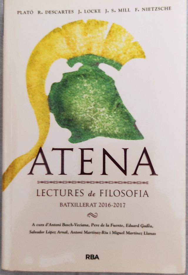 Llibre ATENEA. Lectures de Filosofia.