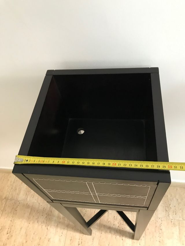 Soporte macetero mueble madera