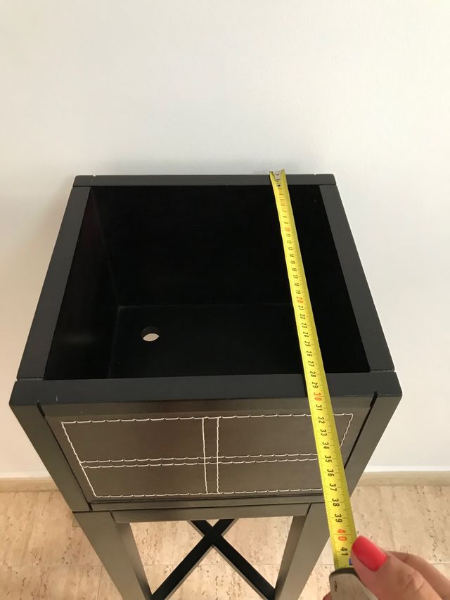 Soporte macetero mueble madera