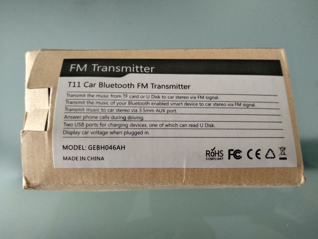 Manos libres Bluetooth MP3, FM coche VicTsing