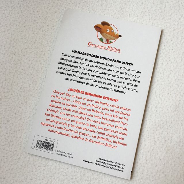 Un maravilloso mundo para Oliver -Geronimo Stilton