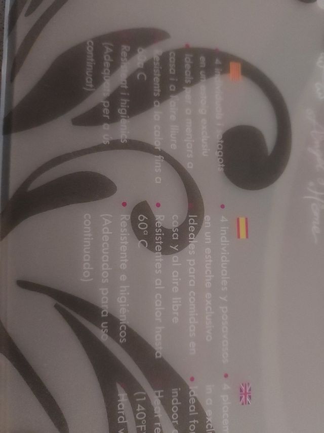 Manteles individuales y posavasos