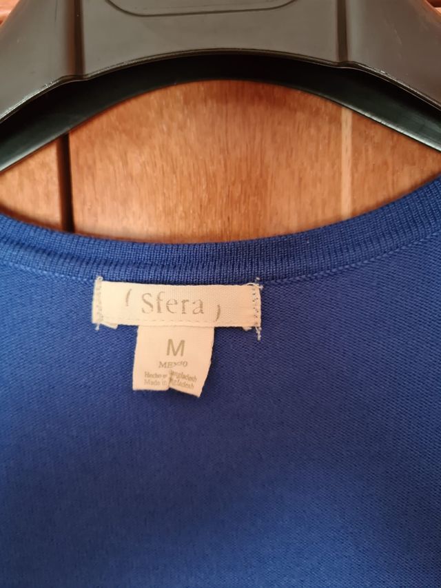 Chaleco punto con cinturón.