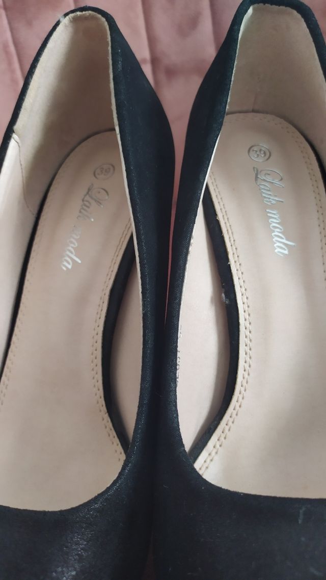 Nuevos - t39 tacones negros fiesta